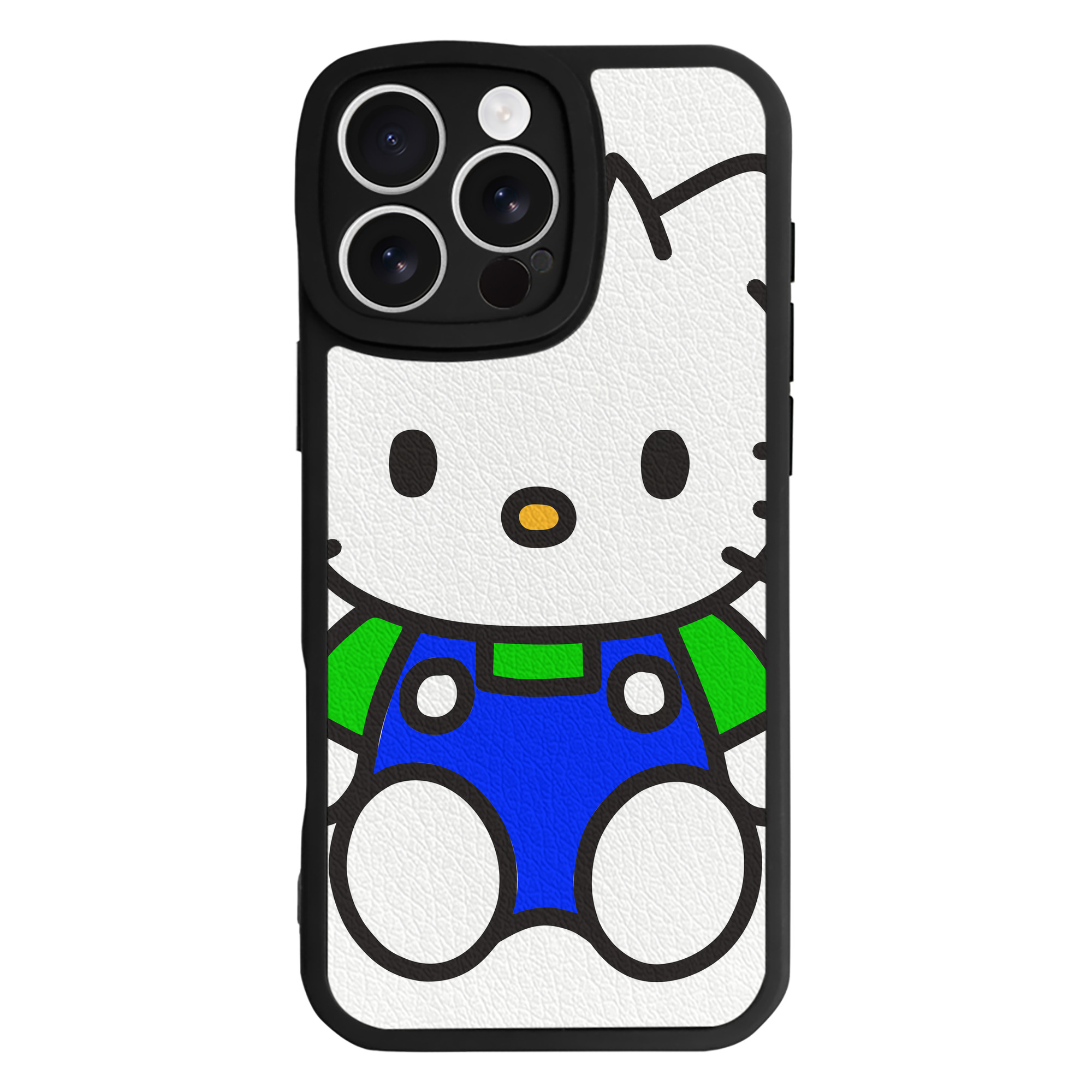 （画像用） Hello Kitty ハローキティ 【iPhone 16シリーズ対応】シリコンスマホケース（レザー調） 材質：シリコン